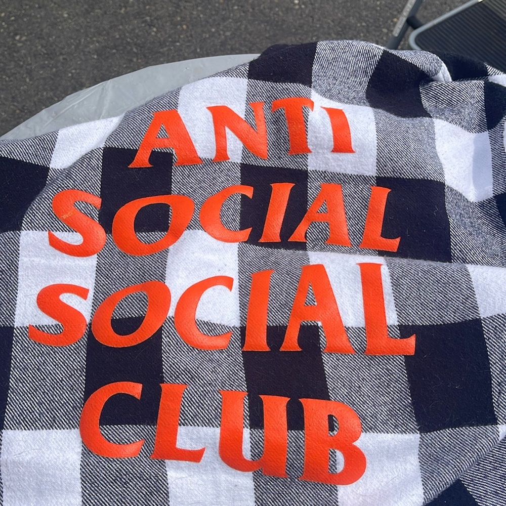 Anti social flannel shirt